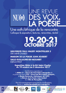 Coloque NU(e) -Octobre 2017 - Affiche