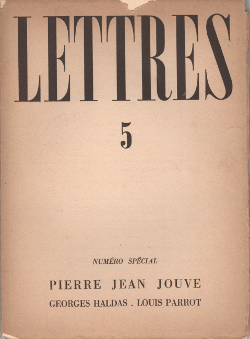 Revue Lettres - Octobre 1943