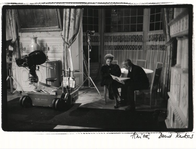 Pierre Beuchot et Hanna Schygulla - Photo de tournage