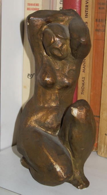 Sculture de Taddeo pour Le Monde dsert de Pierre Beuchot