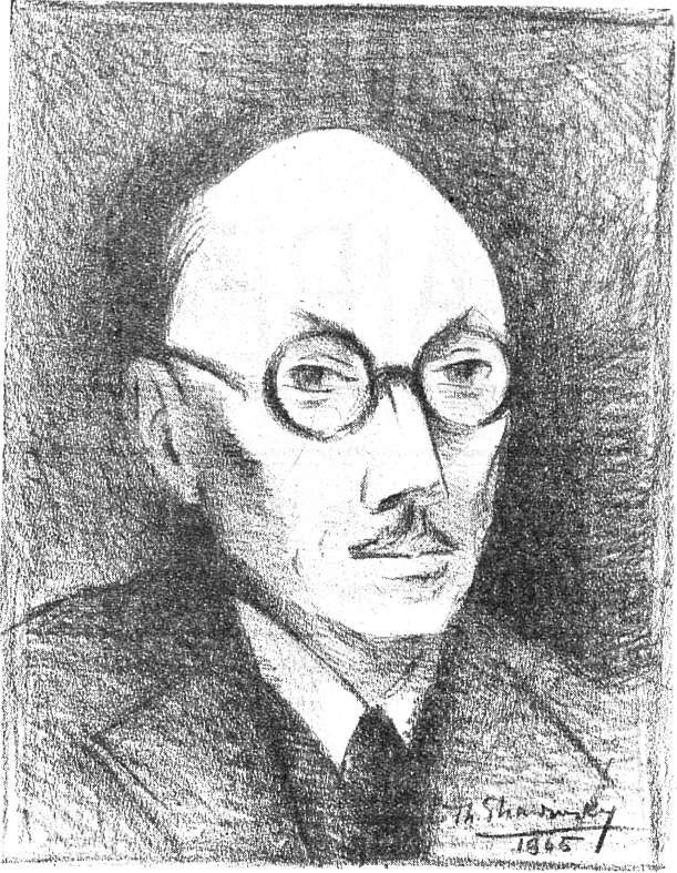 Theodore Strawinsky - Portrait de Jouve - 1945 - (C) Fondation Theodore Strawinsky