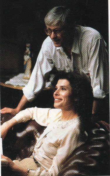 Pierre Beuchot et Fanny Ardant - Photo de tournage