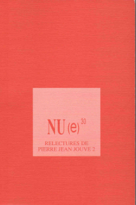 Couverture Revue NU(e) 30 - Relectures Jouve N2