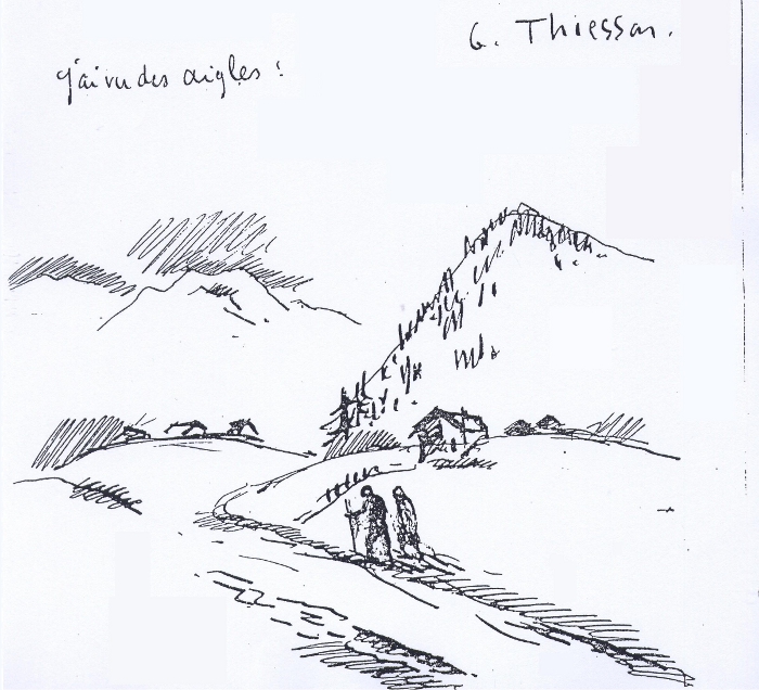 Croquis 4 - Thiesson - J'ai vu des aigles