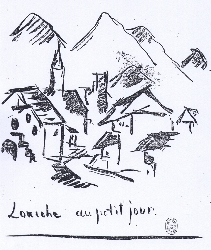 Croquis 7 - Thiesson - Loueche au petit jour