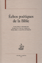 Echos potiques de la Bible - Honor Champion - 2012