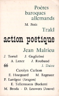 Action poétique N° 66 - Juin 1976 - Martine Broda - Daniel Leuwers