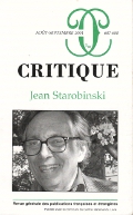 Critique N 687-688 - Aot-Serptembre 2004 - Jean Starobinski