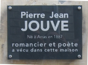 Plaque Maison d'Enfance de Pierre Jean Jouve - Mars 2012