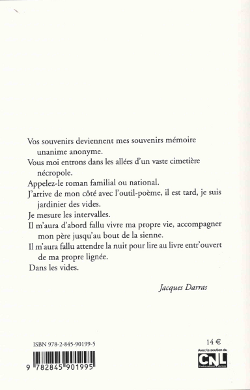 Jacques Darras - Je sors enfin du bois de la guerre - Arfuyen-2014