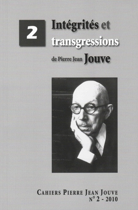 Cahier Jouve N° 2 - 2010 - Editions Calliopées