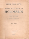 Hölderlin traduit par Jouve et Klossowski - Fourcade - 1930
